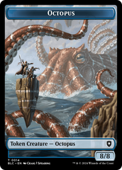 Octopus // Rabbit Double-Sided Token [Bloomburrow Commander Tokens] | GrognardGamesBatavia