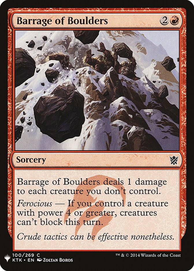 Barrage of Boulders [Mystery Booster] | GrognardGamesBatavia