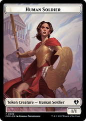 Human Soldier // Elemental (0025) Double-Sided Token [Commander Masters Tokens] | GrognardGamesBatavia