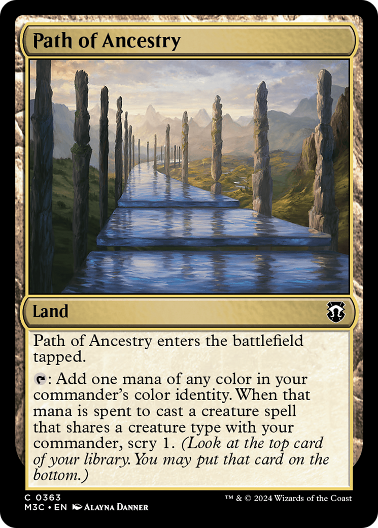 Path of Ancestry (Ripple Foil) [Modern Horizons 3 Commander] | GrognardGamesBatavia