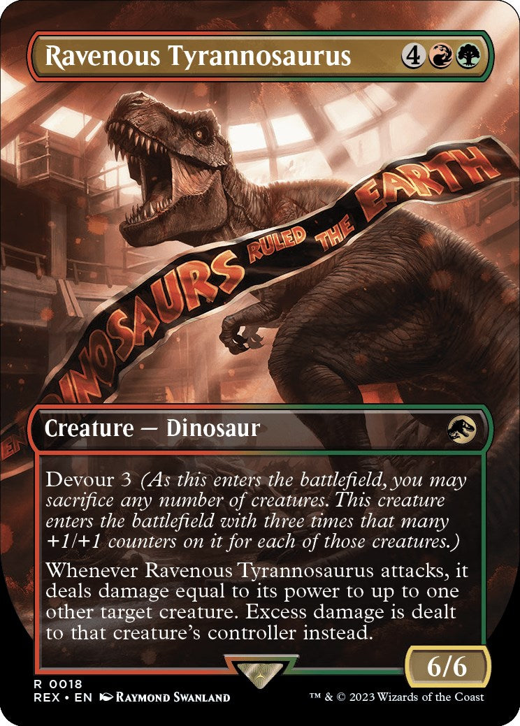 Ravenous Tyrannosaurus (Borderless) [Jurassic World Collection] | GrognardGamesBatavia