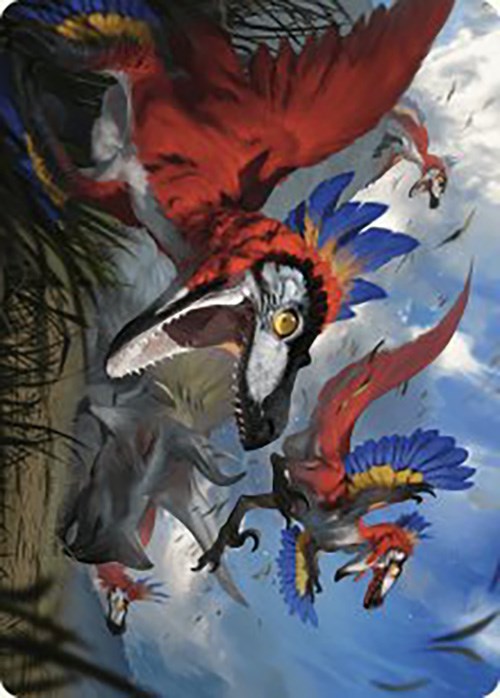 Wrathful Raptors Art Card [The Lost Caverns of Ixalan Art Series] | GrognardGamesBatavia