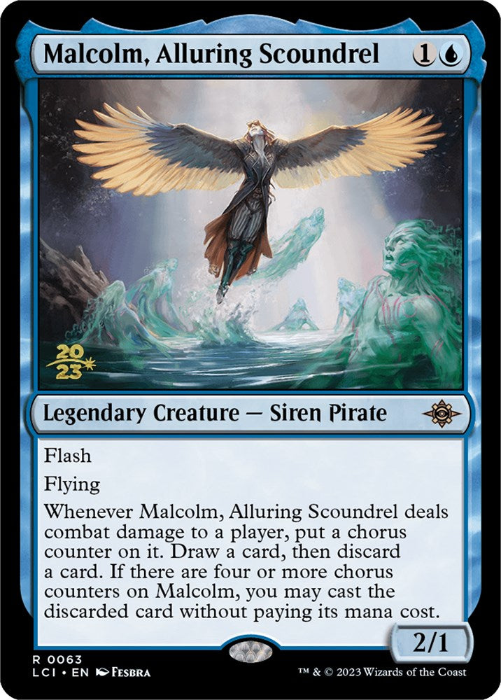 Malcolm, Alluring Scoundrel [The Lost Caverns of Ixalan Prerelease Cards] | GrognardGamesBatavia