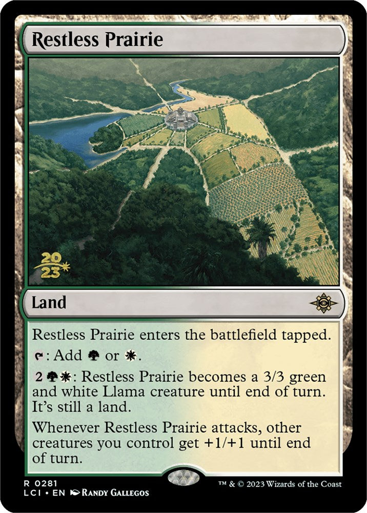 Restless Prairie [The Lost Caverns of Ixalan Prerelease Cards] | GrognardGamesBatavia