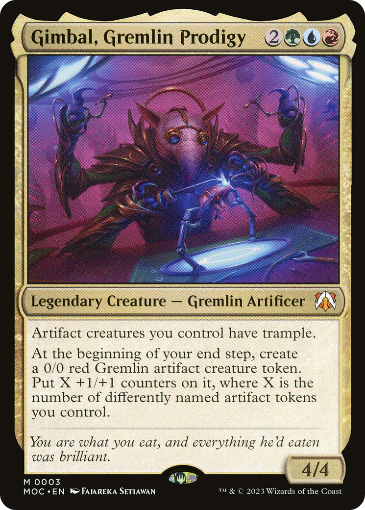 Gimbal, Gremlin Prodigy [March of the Machine Commander] | GrognardGamesBatavia