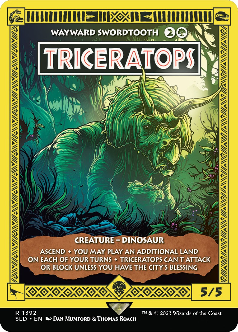 Triceratops - Wayward Swordtooth [Secret Lair Drop Series] | GrognardGamesBatavia