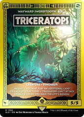 Triceratops - Wayward Swordtooth (Rainbow Foil) [Secret Lair Drop Series] | GrognardGamesBatavia