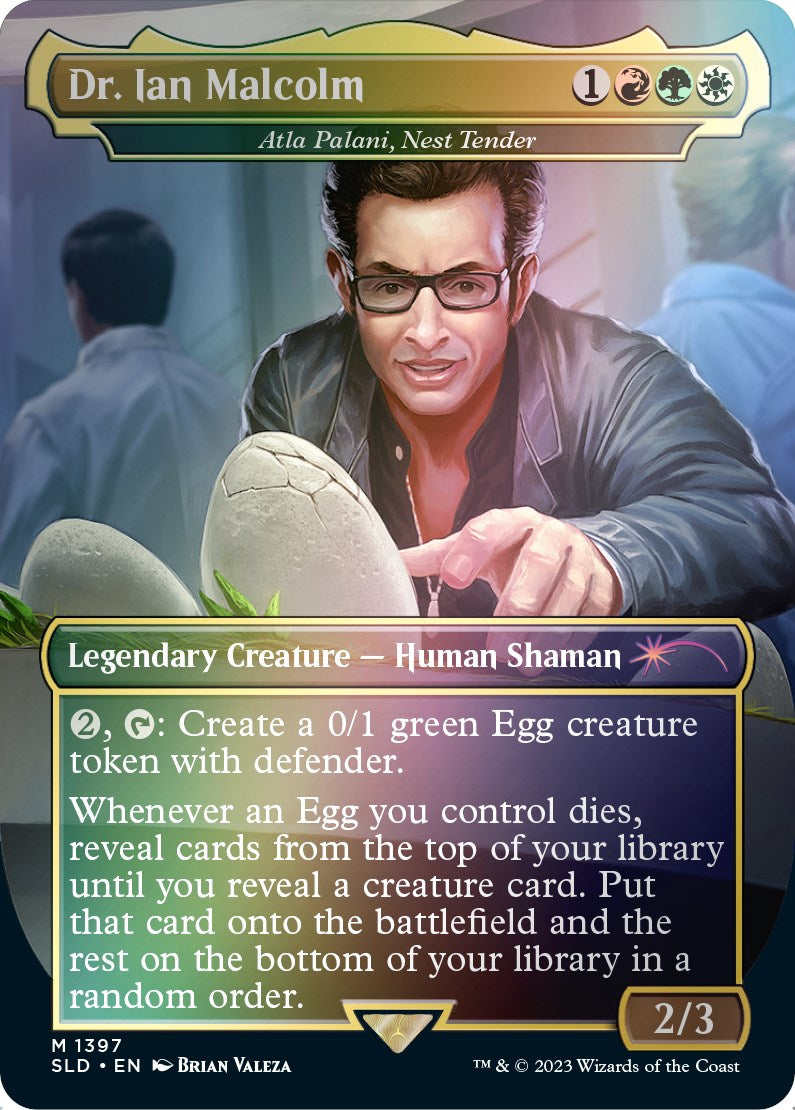 Dr. Ian Malcolm - Atla Palani, Nest Tender (Rainbow Foil) [Secret Lair Drop Series] | GrognardGamesBatavia