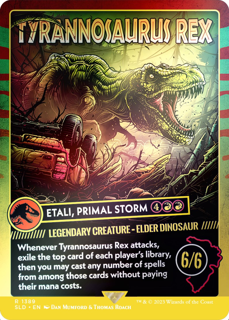 Tyrannosaurus Rex - Etali, Primal Storm (Rainbow Foil) [Secret Lair Drop Series] | GrognardGamesBatavia