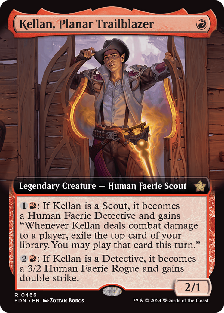 Kellan, Planar Trailblazer (Extended Art) [Foundations] | GrognardGamesBatavia