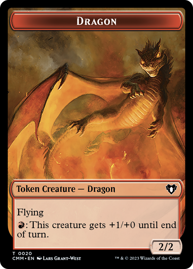 Dragon Token (20) [Commander Masters Tokens] | GrognardGamesBatavia