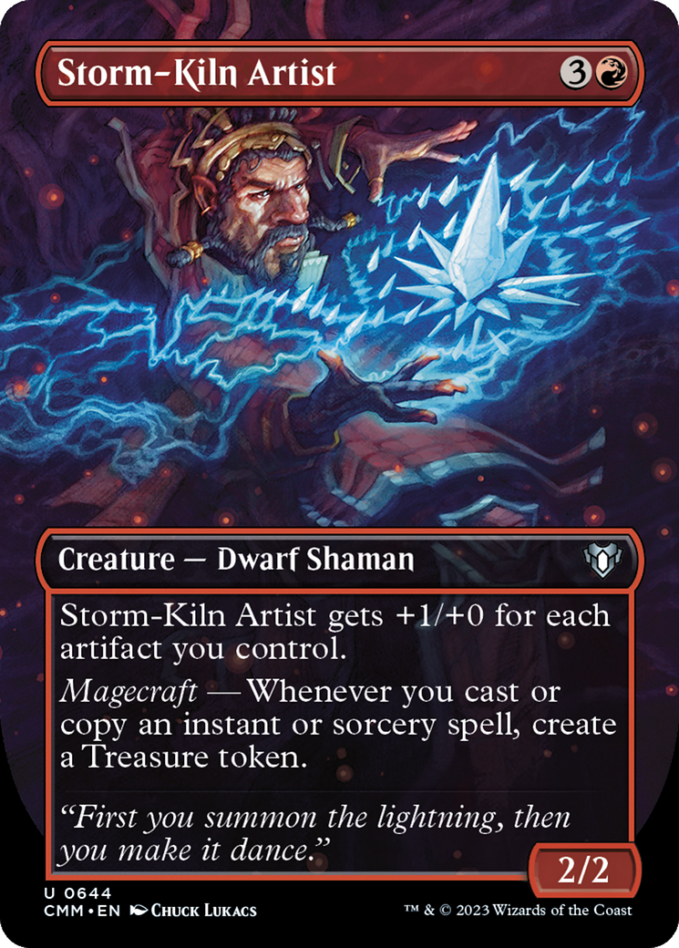 Storm-Kiln Artist (Borderless Alternate Art) [Commander Masters] | GrognardGamesBatavia