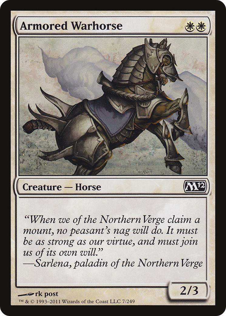 Armored Warhorse [Magic 2012] | GrognardGamesBatavia