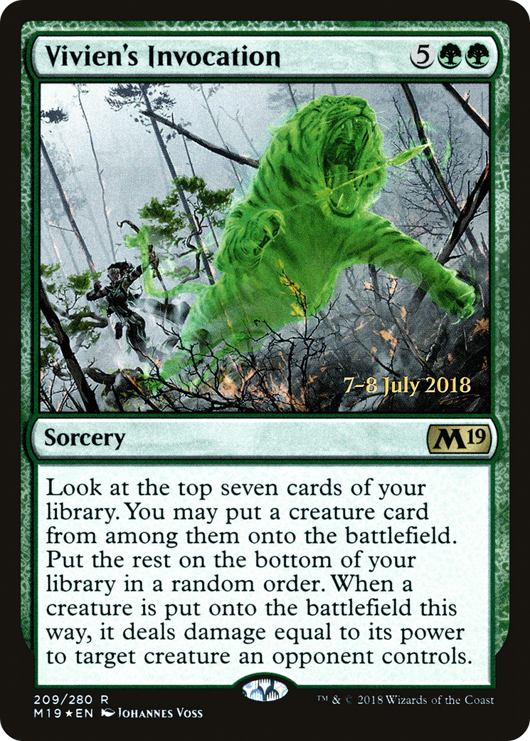 Vivien's Invocation [Core Set 2019 Prerelease Promos] | GrognardGamesBatavia