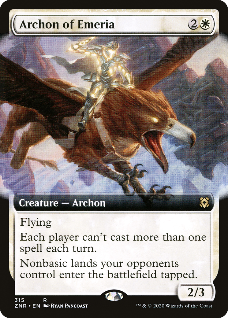 Archon of Emeria (Extended Art) [Zendikar Rising] | GrognardGamesBatavia