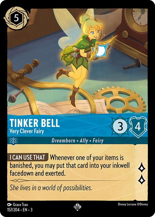 Tinker Bell - Very Clever Fairy (157/204) [Into the Inklands] | GrognardGamesBatavia