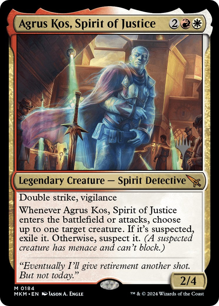 Agrus Kos, Spirit of Justice (Promo Pack) [Murders at Karlov Manor Promos] | GrognardGamesBatavia