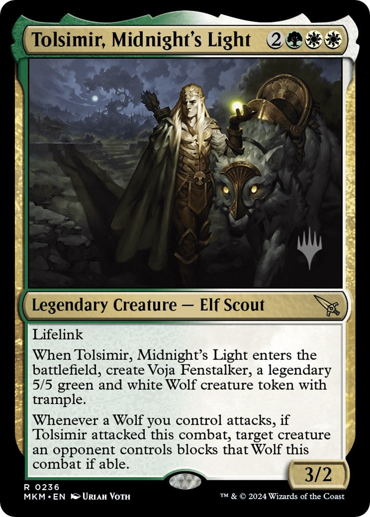 Tolsimir, Midnight's Light (Promo Pack) [Murders at Karlov Manor Promos] | GrognardGamesBatavia