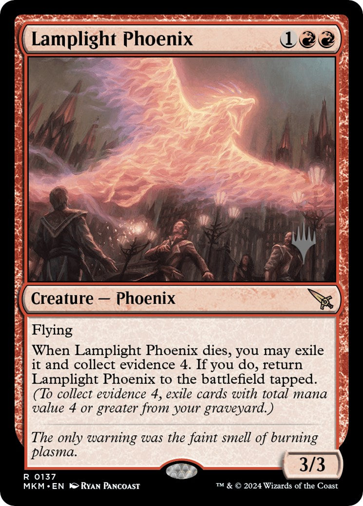 Lamplight Phoenix (Promo Pack) [Murders at Karlov Manor Promos] | GrognardGamesBatavia