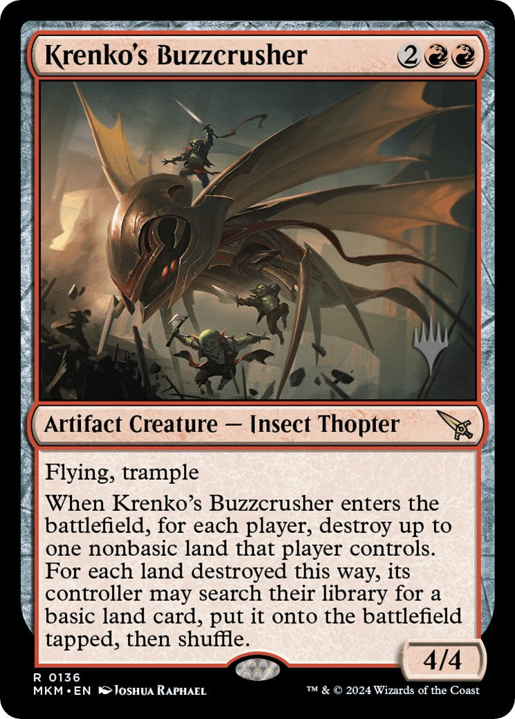 Krenko's Buzzcrusher (Promo Pack) [Murders at Karlov Manor Promos] | GrognardGamesBatavia