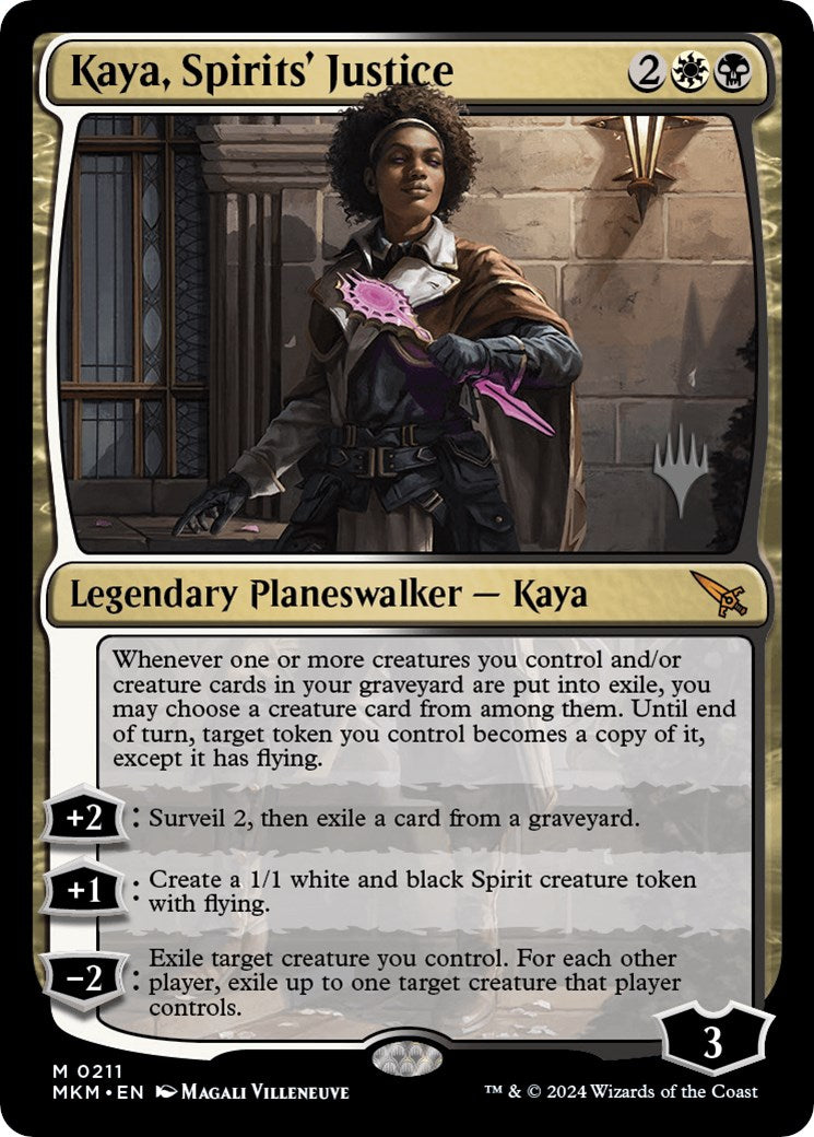 Kaya, Spirits' Justice (Promo Pack) [Murders at Karlov Manor Promos] | GrognardGamesBatavia