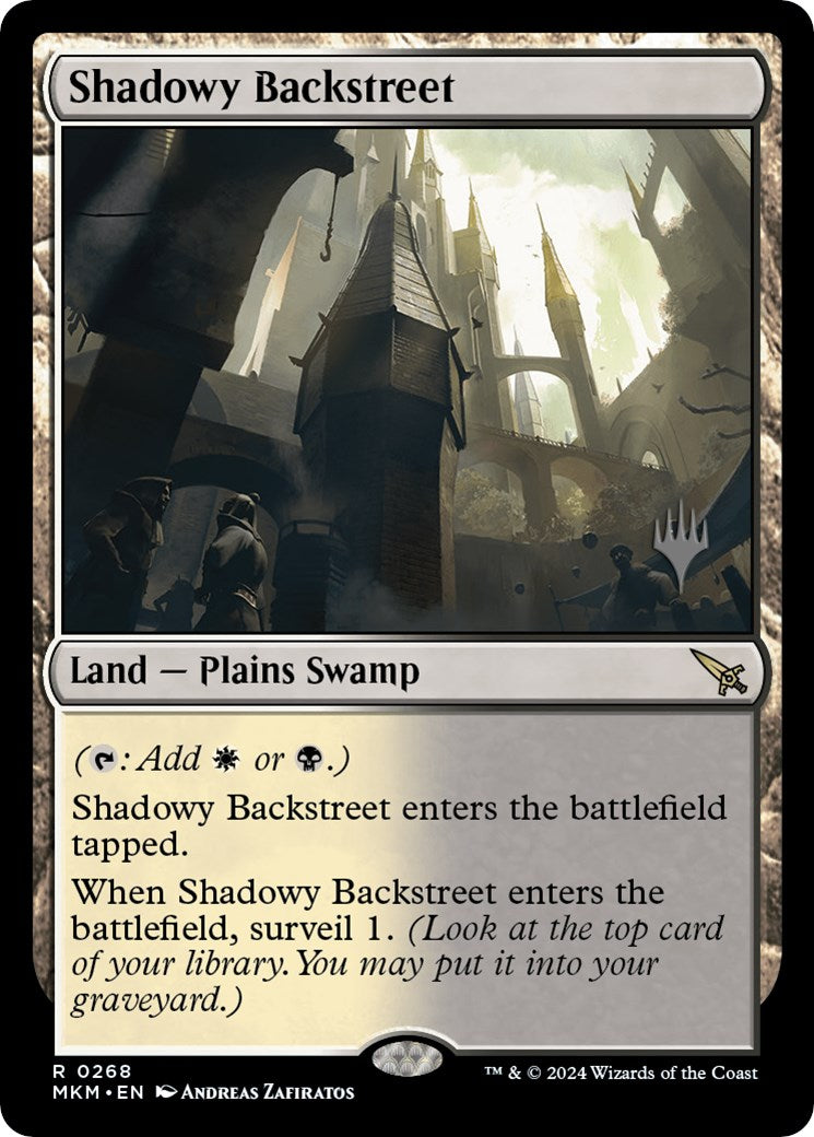 Shadowy Backstreet (Promo Pack) [Murders at Karlov Manor Promos] | GrognardGamesBatavia