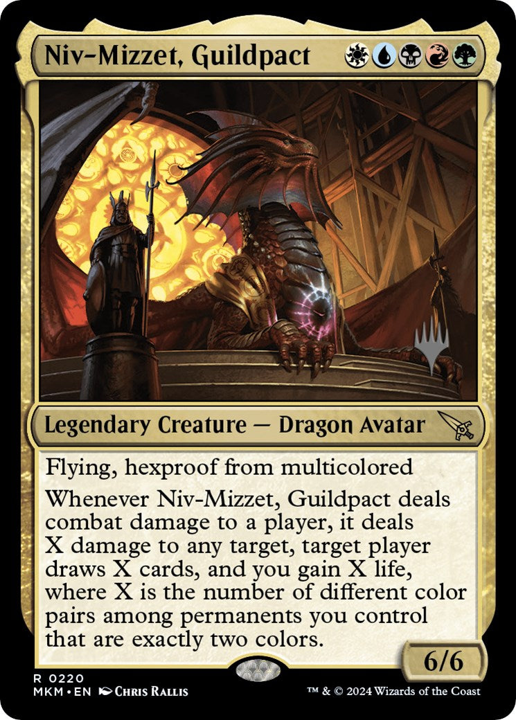 Niv-Mizzet, Guildpact (Promo Pack) [Murders at Karlov Manor Promos] | GrognardGamesBatavia