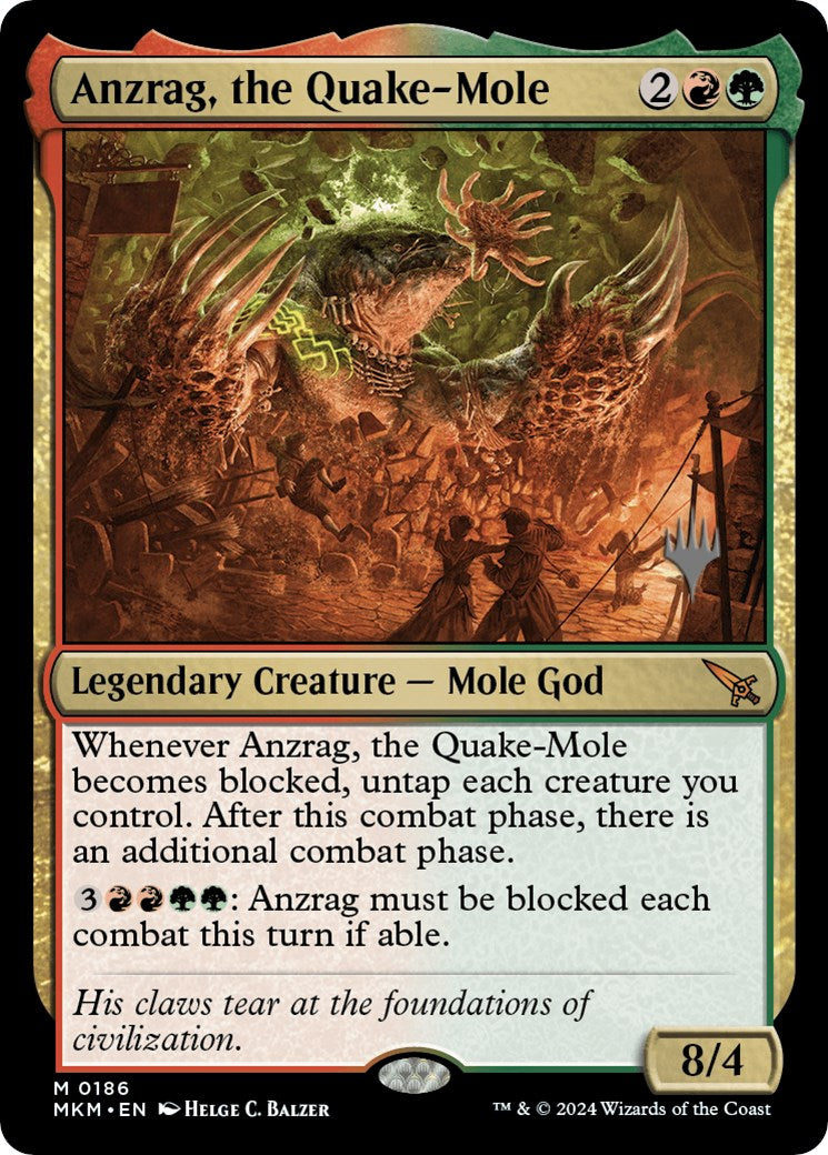 Anzrag, the Quake-Mole (Promo Pack) [Murders at Karlov Manor Promos] | GrognardGamesBatavia