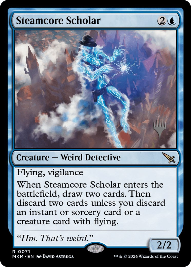 Steamcore Scholar (Promo Pack) [Murders at Karlov Manor Promos] | GrognardGamesBatavia