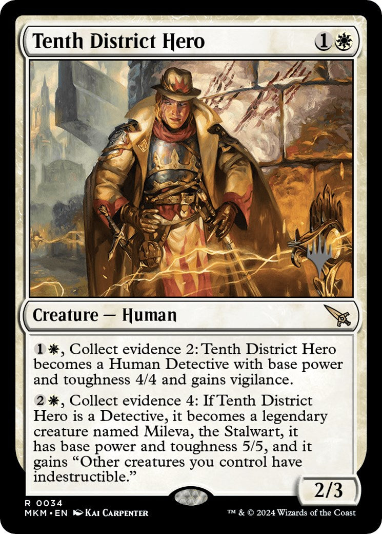 Tenth District Hero (Promo Pack) [Murders at Karlov Manor Promos] | GrognardGamesBatavia