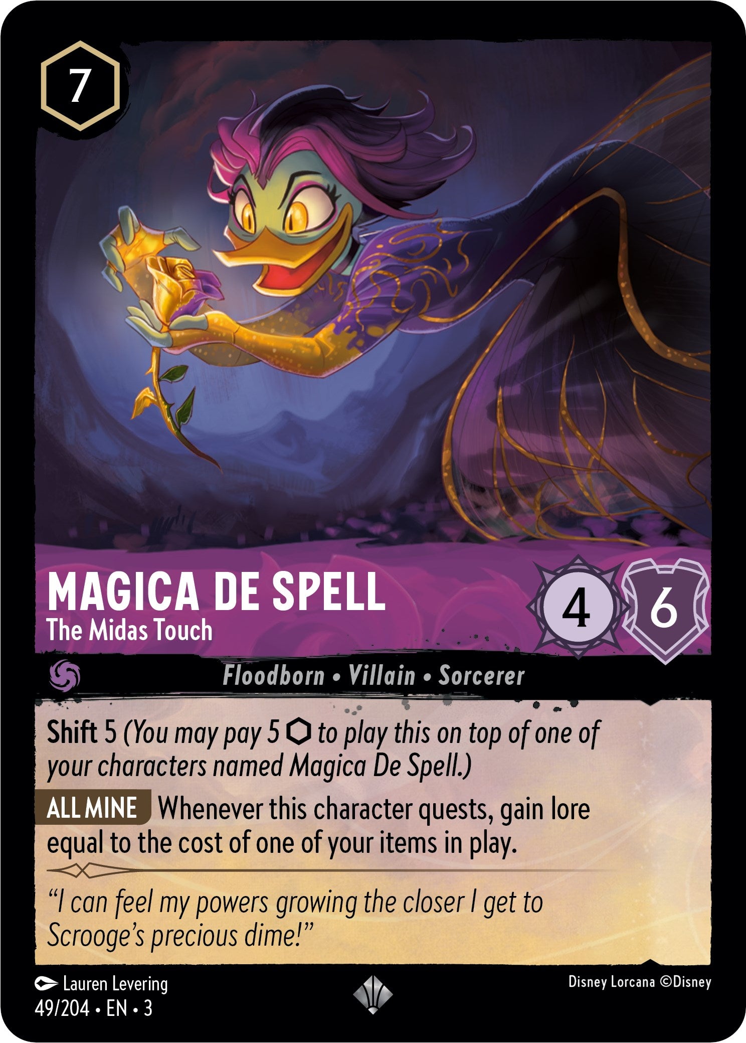 Magica De Spell - The Midas Touch (49/204) [Into the Inklands] | GrognardGamesBatavia