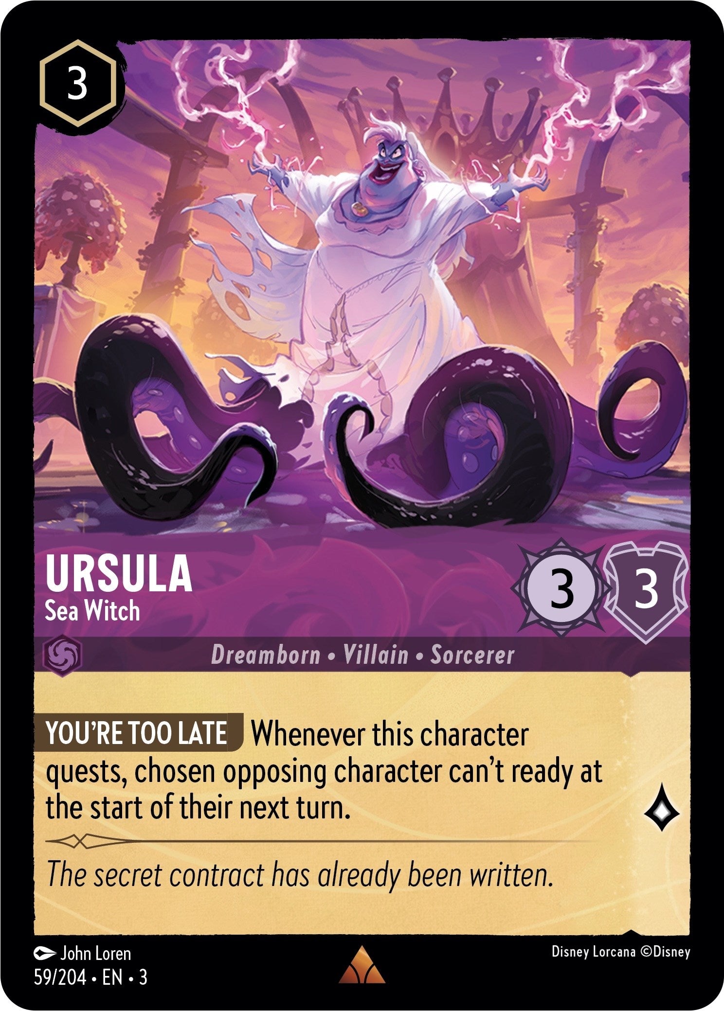 Ursula - Sea Witch (59/204) [Into the Inklands] | GrognardGamesBatavia