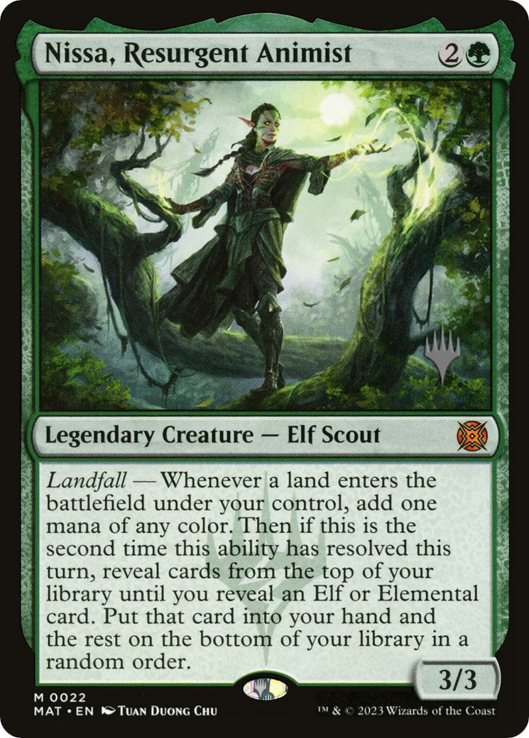 Nissa, Resurgent Animist (Promo Pack) [Murders at Karlov Manor Promos] | GrognardGamesBatavia