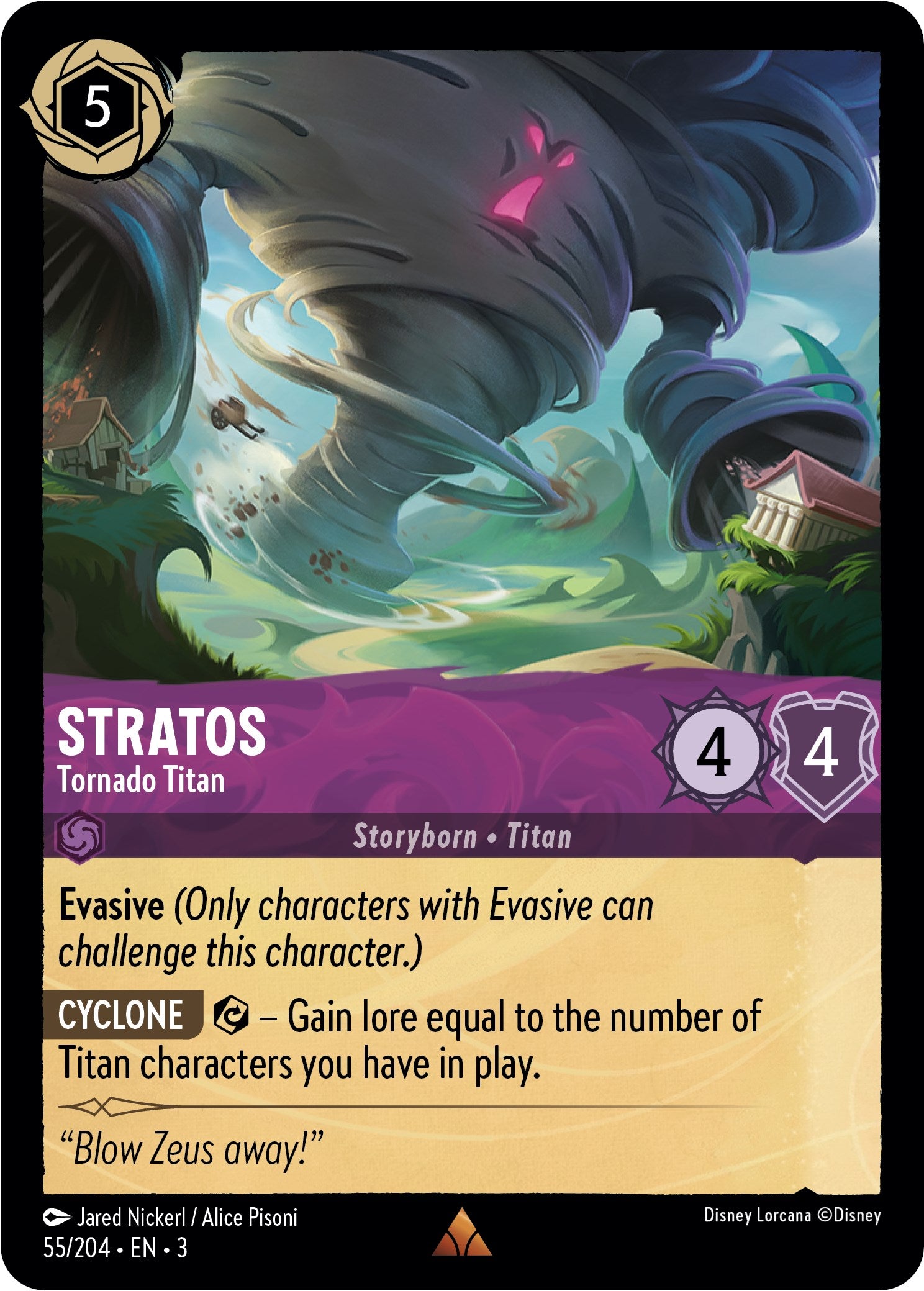 Stratos - Tornado Titan (55//204) [Into the Inklands] | GrognardGamesBatavia