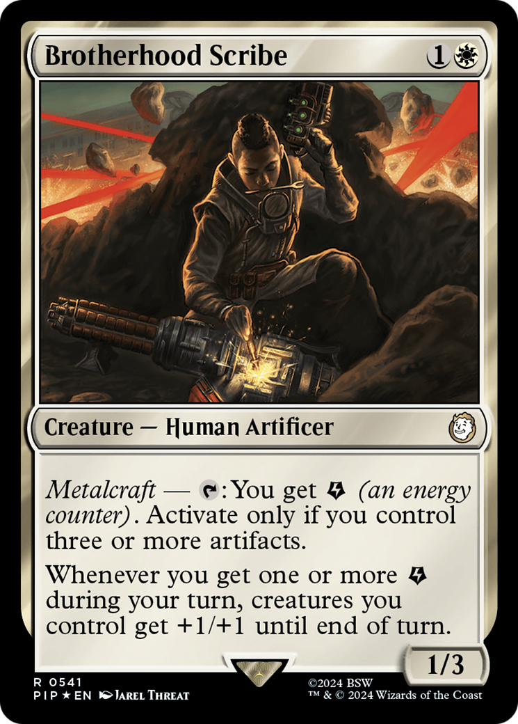 Brotherhood Scribe (Surge Foil) [Fallout] | GrognardGamesBatavia