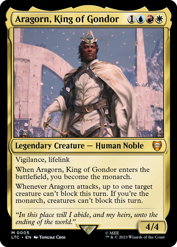 Aragorn, King of Gondor [The Lord of the Rings: Tales of Middle-Earth Commander] | GrognardGamesBatavia