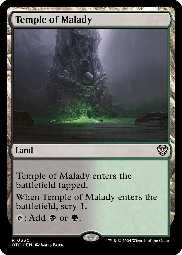 Temple of Malady [Outlaws of Thunder Junction Commander] | GrognardGamesBatavia