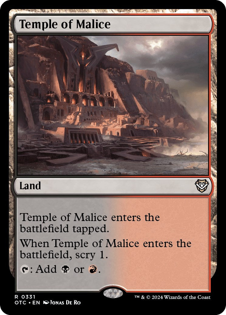 Temple of Malice [Outlaws of Thunder Junction Commander] | GrognardGamesBatavia