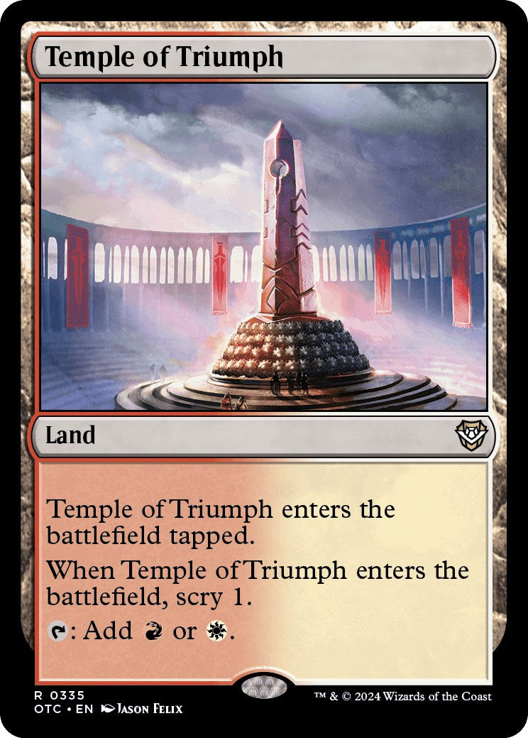 Temple of Triumph [Outlaws of Thunder Junction Commander] | GrognardGamesBatavia