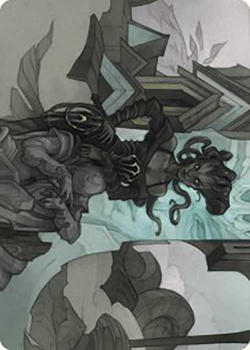 Vraska Joins Up Art Card [Outlaws of Thunder Junction Art Series] | GrognardGamesBatavia