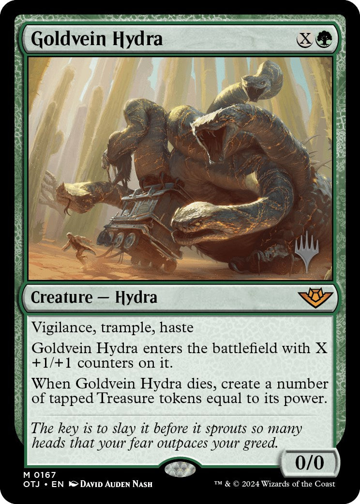 Goldvein Hydra (Promo Pack) [Outlaws of Thunder Junction Promos] | GrognardGamesBatavia