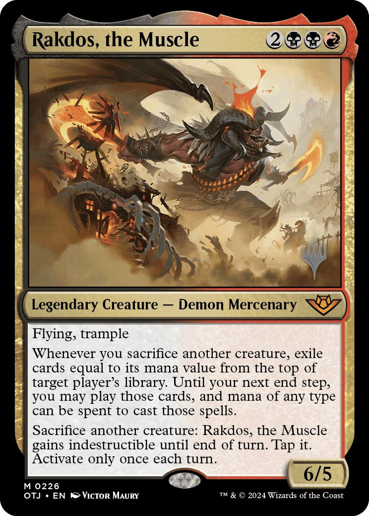 Rakdos, the Muscle (Promo Pack) [Outlaws of Thunder Junction Promos] | GrognardGamesBatavia