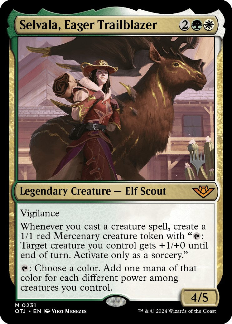 Selvala, Eager Trailblazer (Promo Pack) [Outlaws of Thunder Junction Promos] | GrognardGamesBatavia