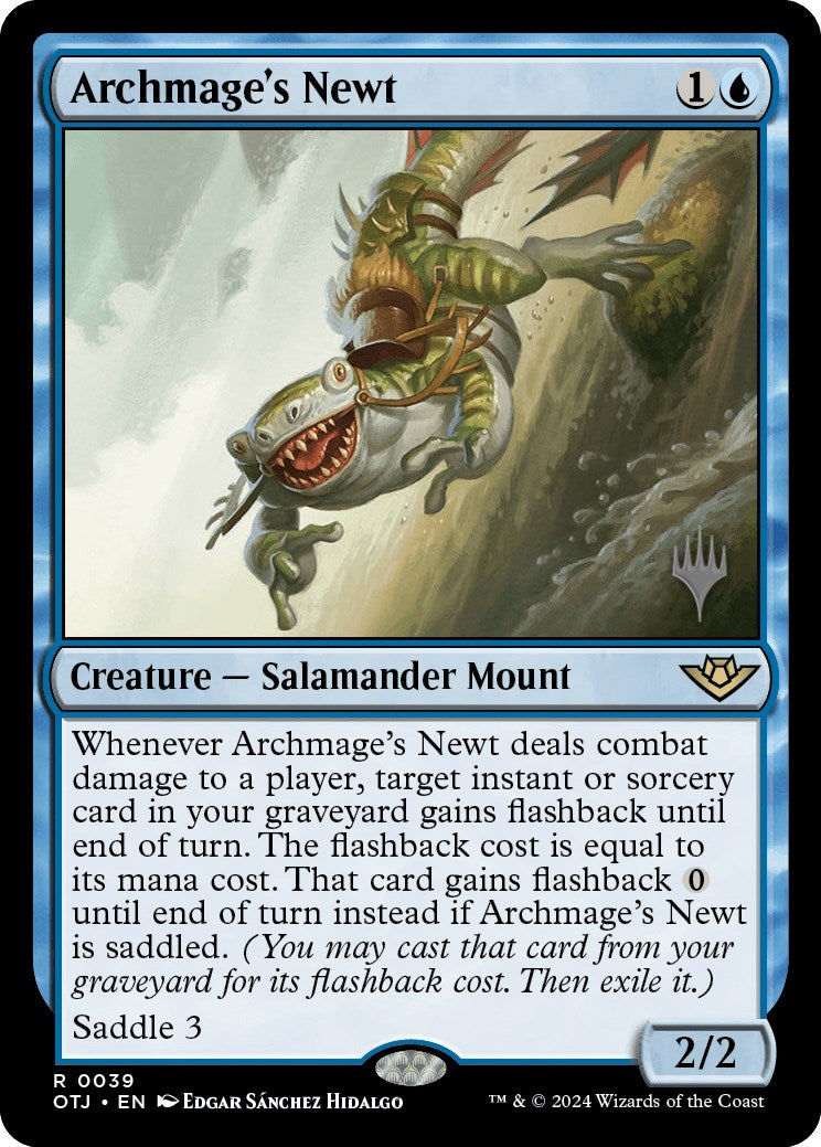 Archmage's Newt (Promo Pack) [Outlaws of Thunder Junction Promos] | GrognardGamesBatavia