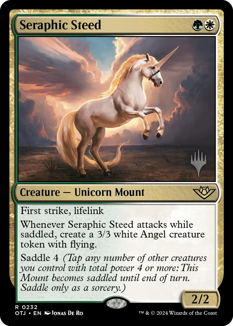 Seraphic Steed (Promo Pack) [Outlaws of Thunder Junction Promos] | GrognardGamesBatavia