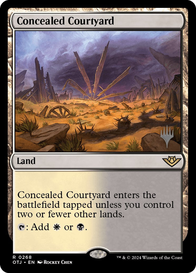 Concealed Courtyard (Promo Pack) [Outlaws of Thunder Junction Promos] | GrognardGamesBatavia