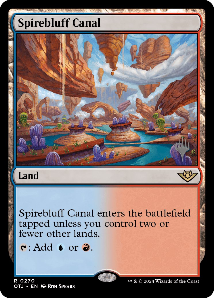 Spirebluff Canal (Promo Pack) [Outlaws of Thunder Junction Promos] | GrognardGamesBatavia