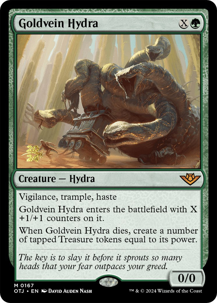 Goldvein Hydra [Outlaws of Thunder Junction Prerelease Promos] | GrognardGamesBatavia
