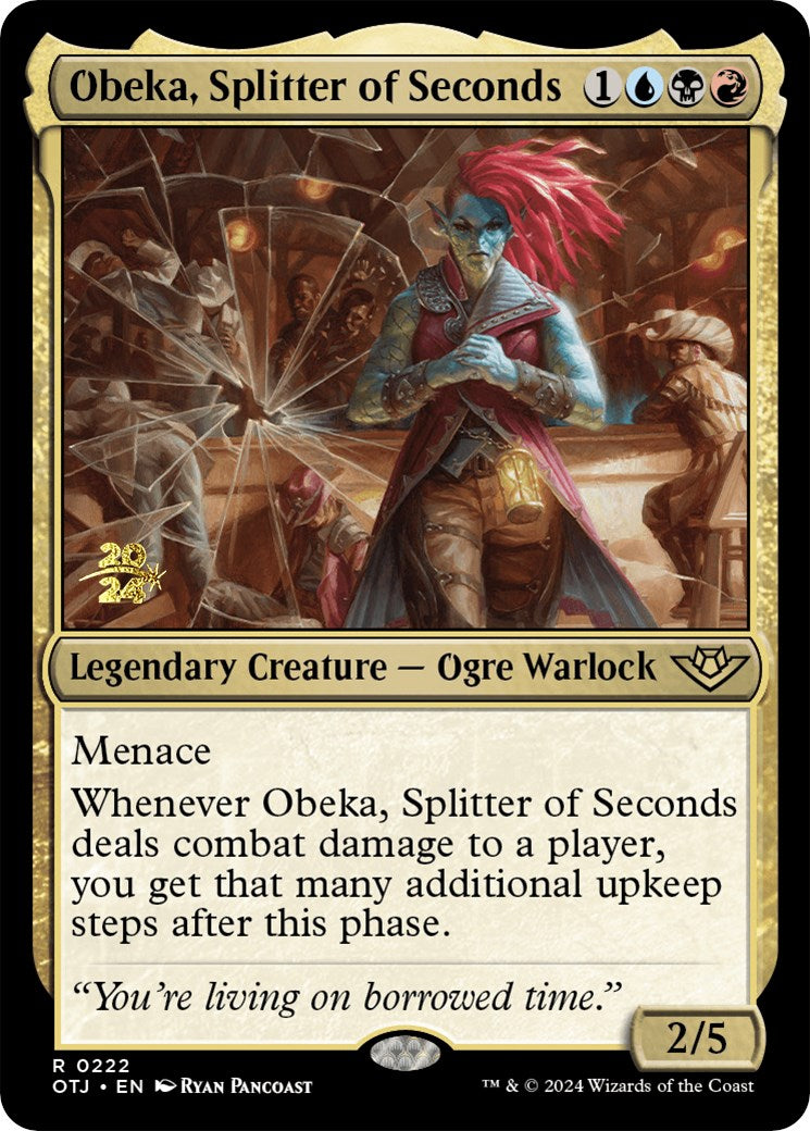 Obeka, Splitter of Seconds [Outlaws of Thunder Junction Prerelease Promos] | GrognardGamesBatavia