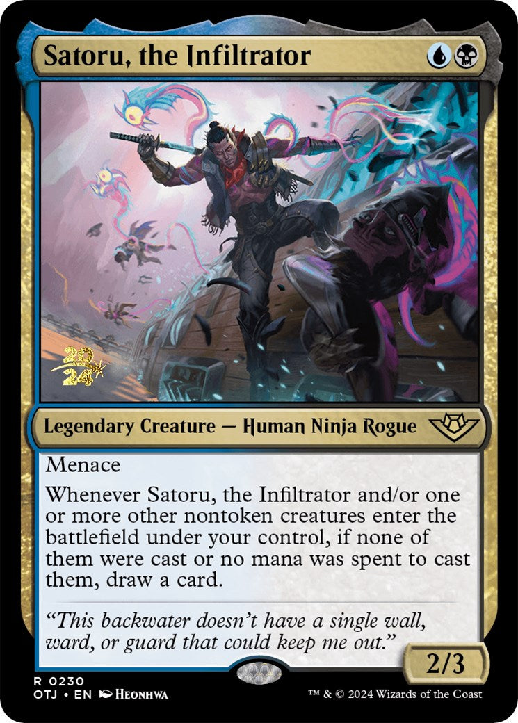 Satoru, the Infiltrator [Outlaws of Thunder Junction Prerelease Promos] | GrognardGamesBatavia